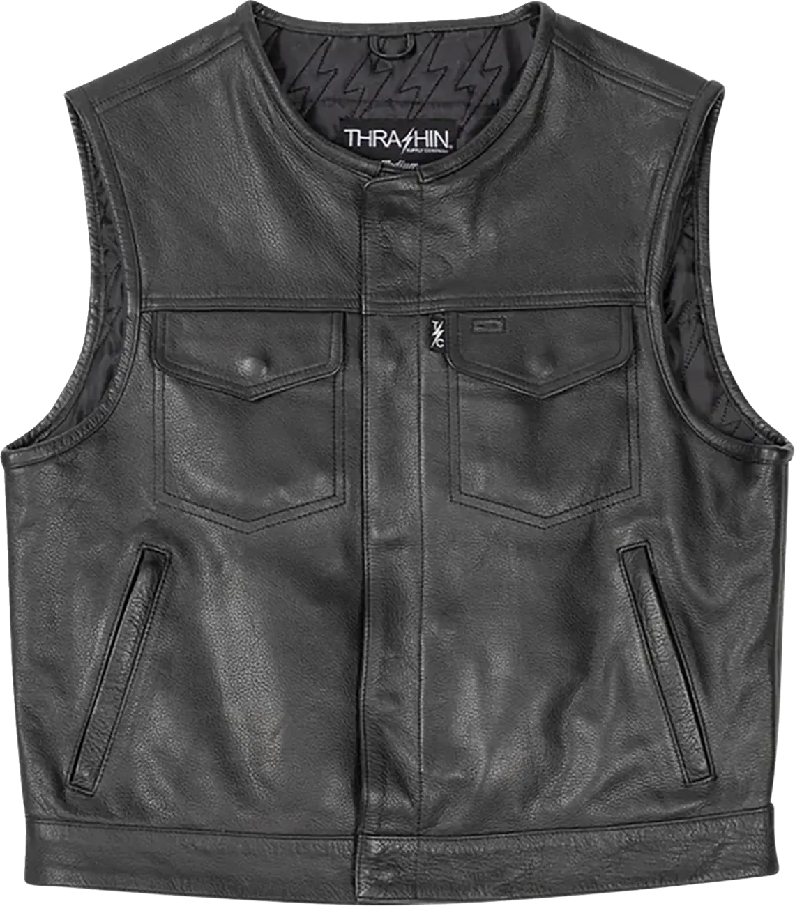 Thrashin Supply Co Encinal Shorty Leather Riding Vest