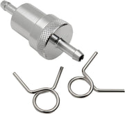 Emgo Universal Inline Fuel Filter For 1/4" Fuel Line