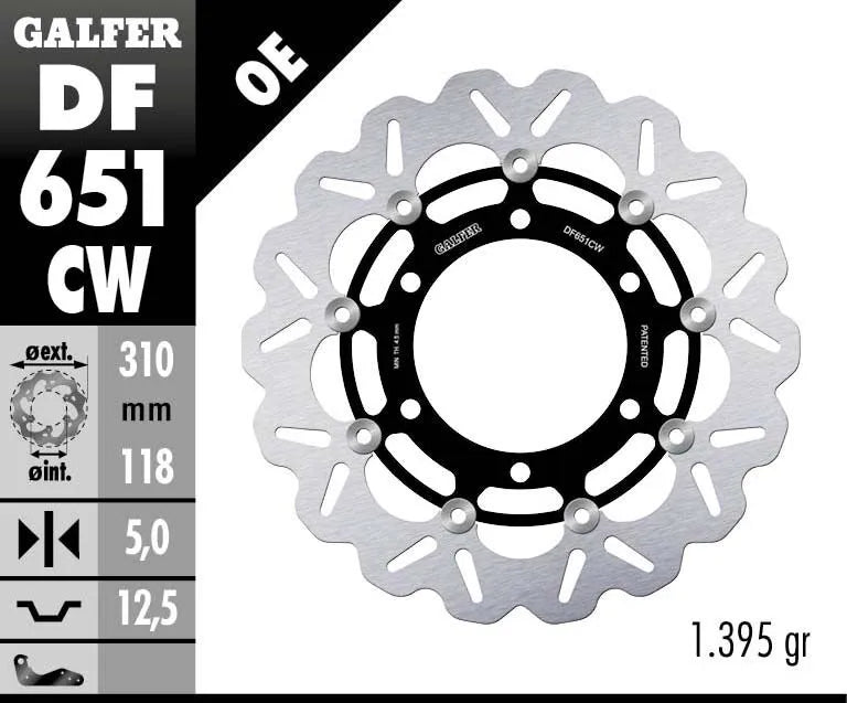 Tarcze Hamulcowe Galfer Do Motocykla - 310mm Szczelinowe