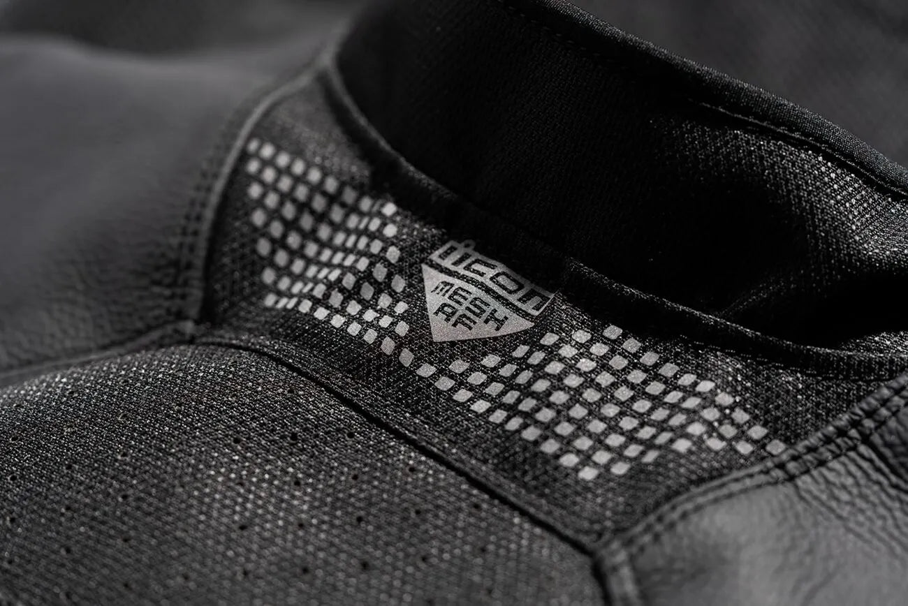 Icon Mesh Af™ Leather Jacket - Black