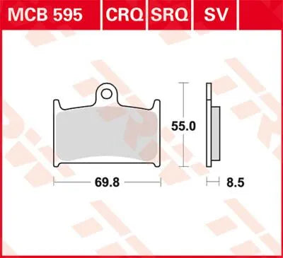 Trw Sv Series Spiekane Klocki Hamulcowe - Wysoka Wydajność - Przód