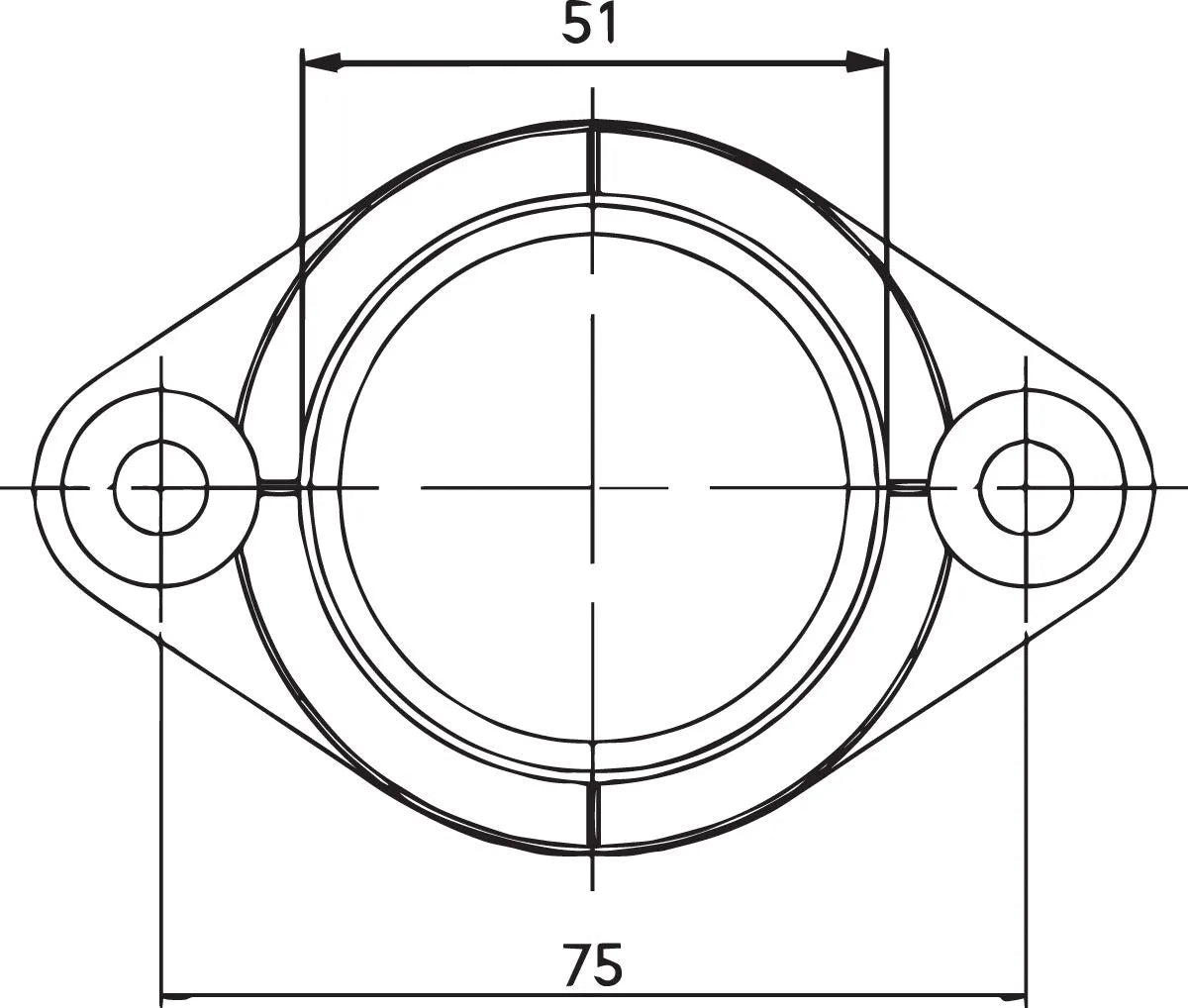 Parts Unlimited Carburetor Mounting Flange