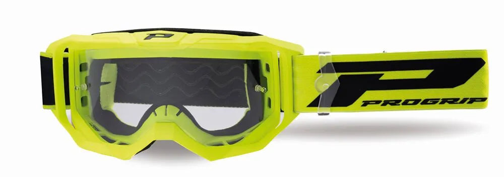 Pro Grip 3300 Vision Go Goggles Flo Yellow/Clear