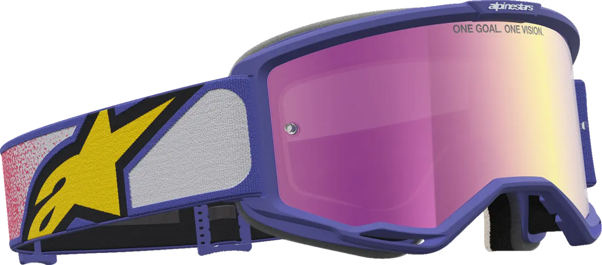 Alpinestars Vision 5 Drag Goggle Red Purple Mirror-Pink