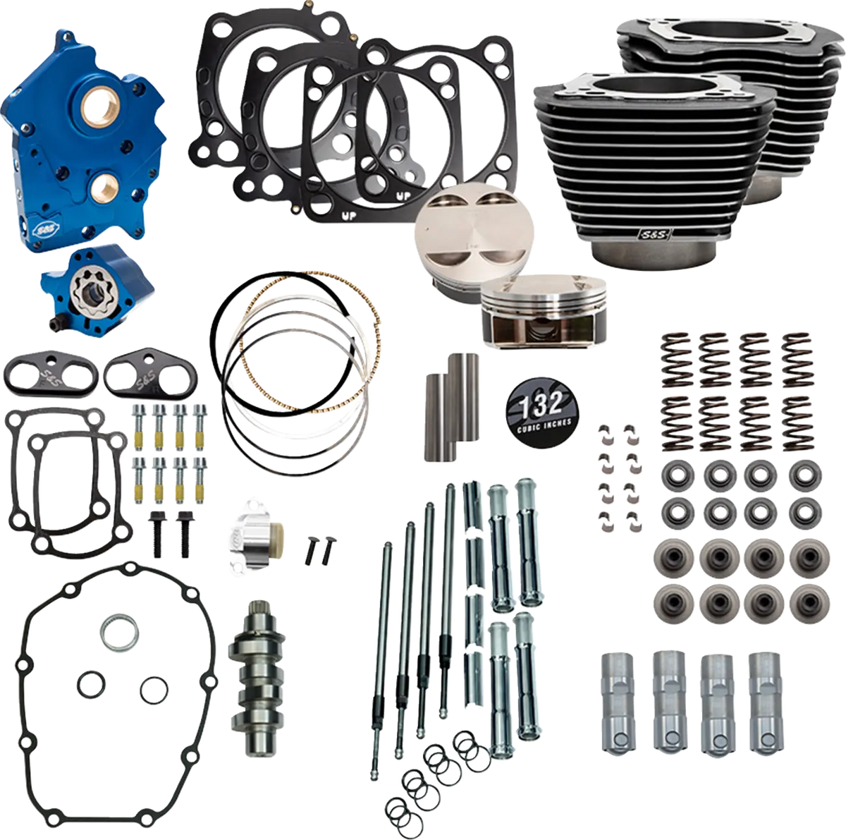 S&S Cycle 132" Big Bore Power Package for M8 VVT Engines