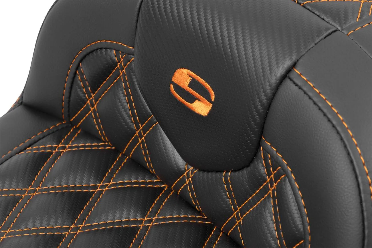 Saddlemen Roadsofa Lattice Stitch Seat - For Harley Davidson