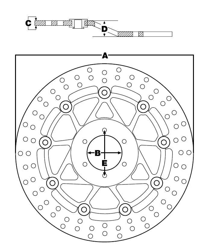 Trw Round Fixed Brake Rotor For 250-299mm - Front