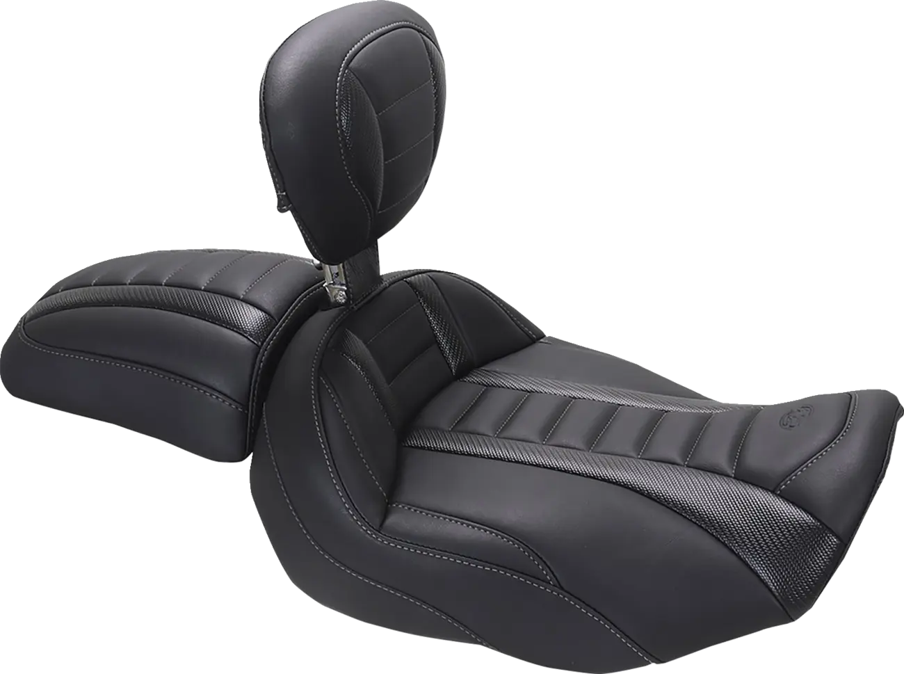 Mustang Deluxe Touring Solo Seat - For Harley Davidson