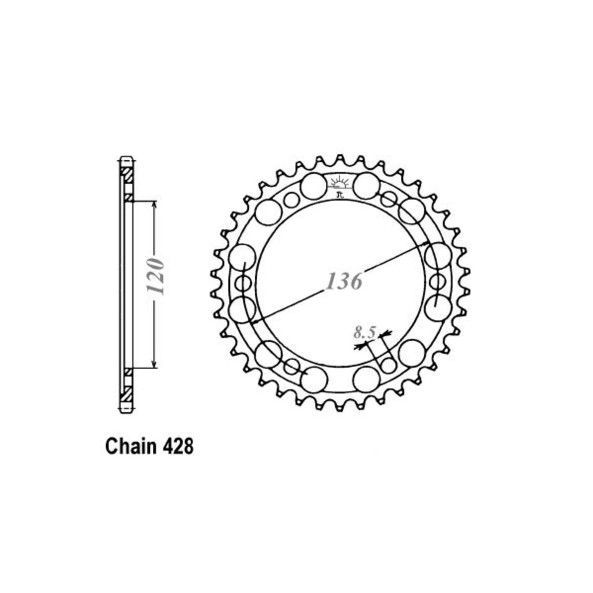 JT Sprockets Rear Sprocket 1847.57
