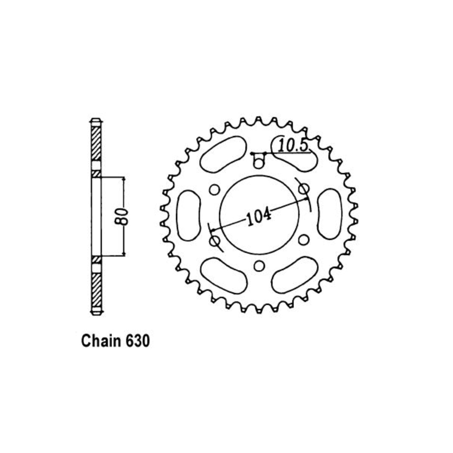 JT Sprockets Rear Sprocket 501.33