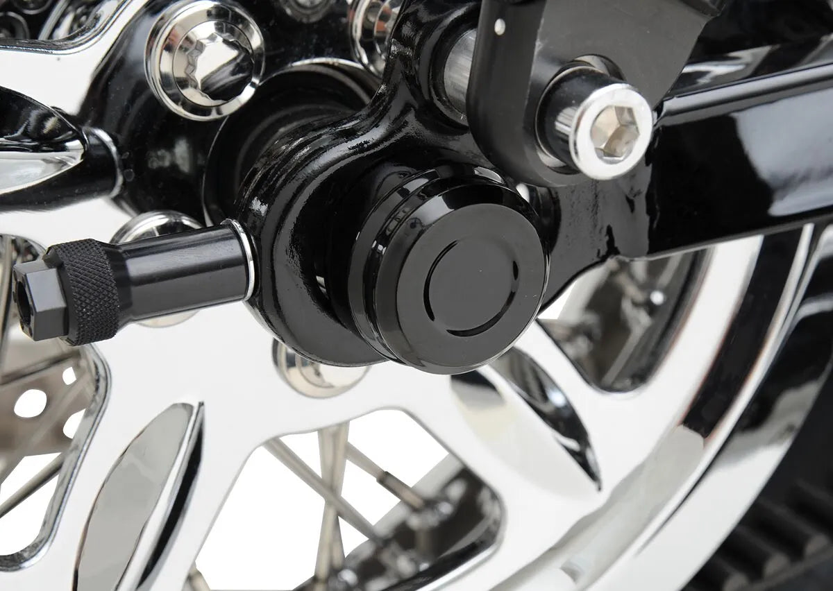 Drag Specialties Billet Axle Caps - Black