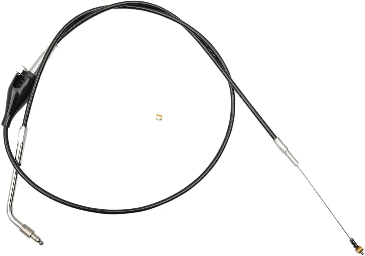 La Choppers Black Vinyl Braided Handlebar Idle Cable