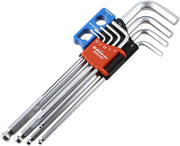 Bikeservice Extra Long Magnetic Ball-End Hex Key Set 9-Piece