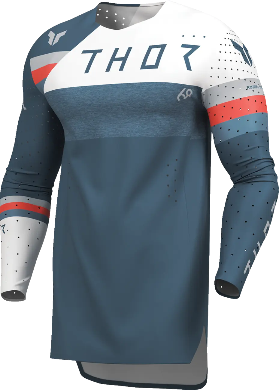 Thor Sportmode League Jersey - Blue/Red/White/Light Gray