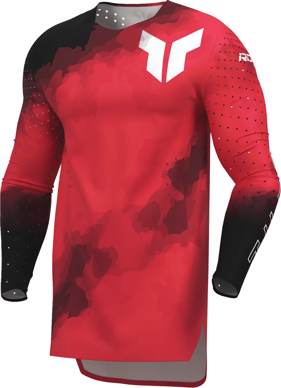 Thor Sportmode Carbon Jersey Black/Red