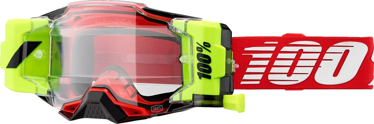 100% Armega Forecast Goggle Red Clear