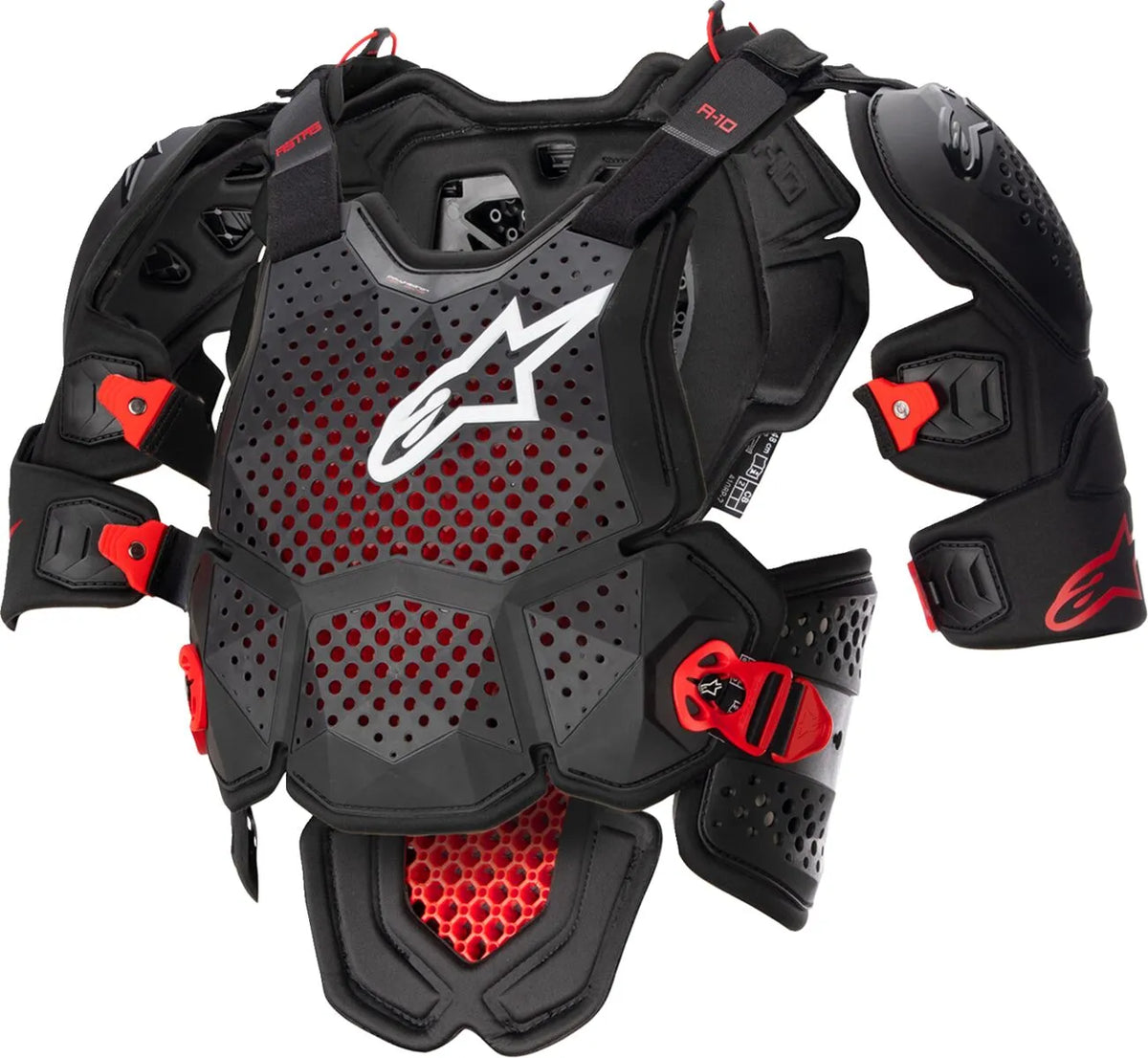 Alpinestars a-10 v2 Full Chest Guard Black/Red