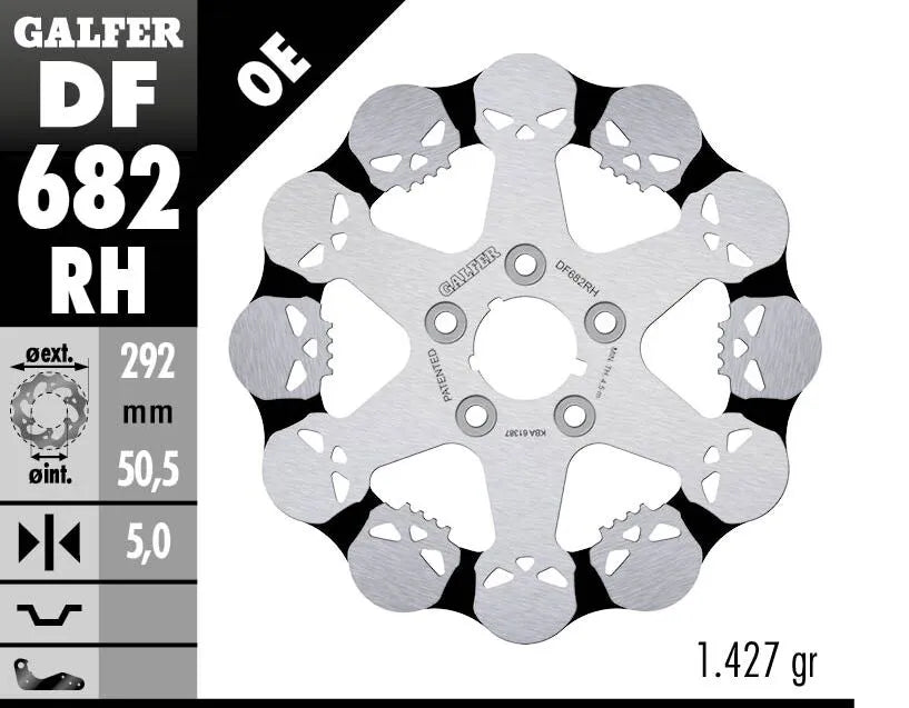 Galfer Skull Fixed Brake Rotor For Motorcycle