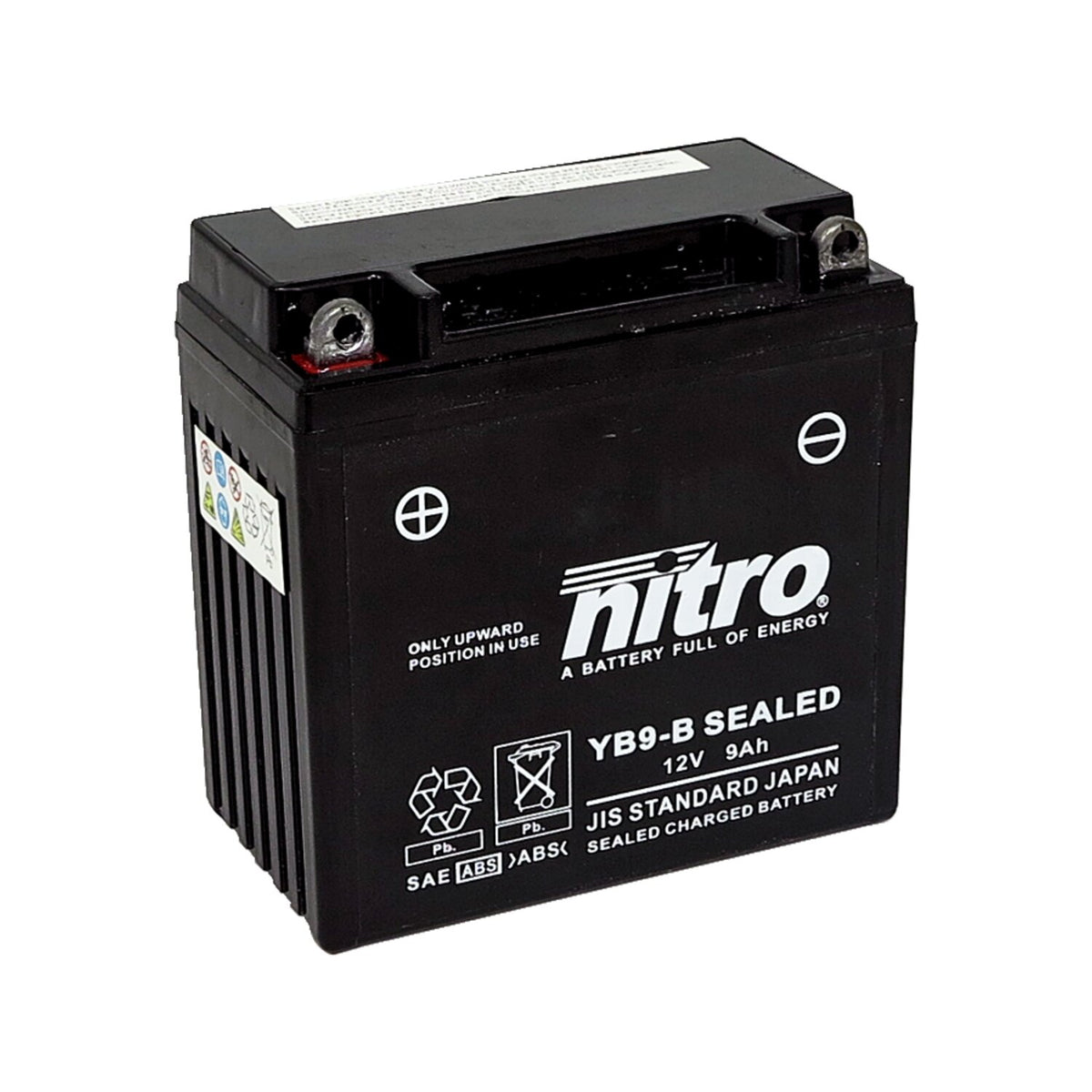 Nitro sealed YB9-B AGM battery