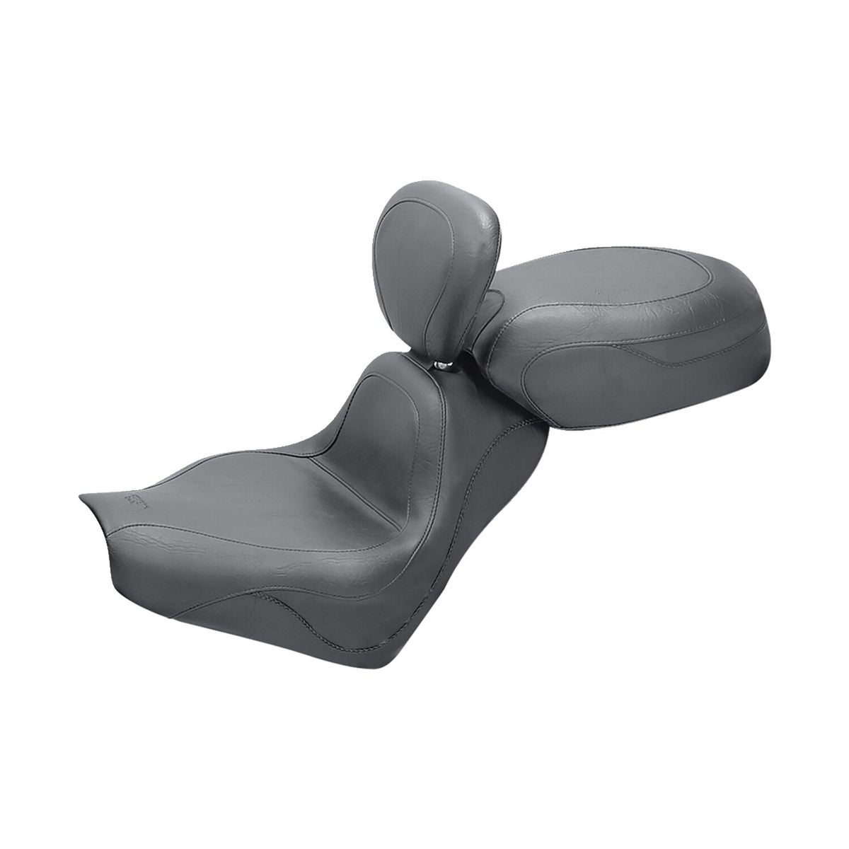 Mustang 2-p vintage sport touring seat plain black