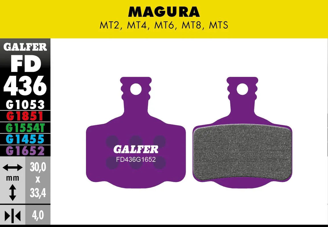 Galfer G1652 Semi-Metallic E-Bike Brake Pads