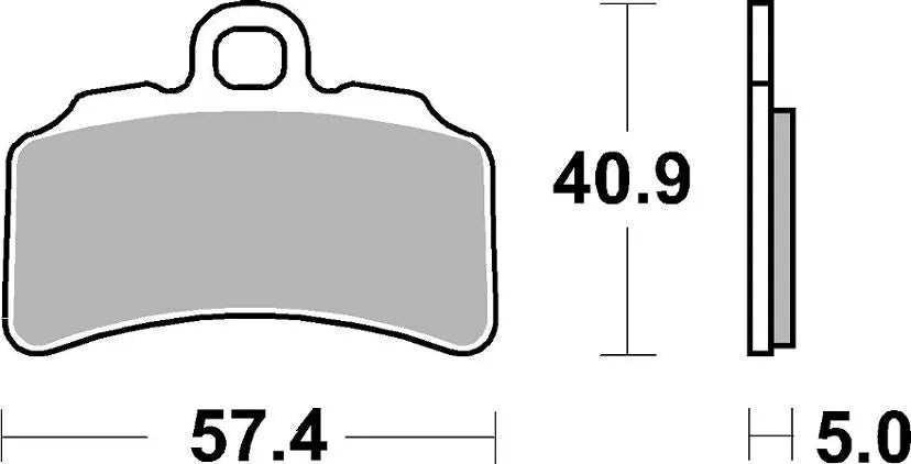 Sbs Rsi Offroad Racing Spiekane Klocki Hamulcowe - Przód