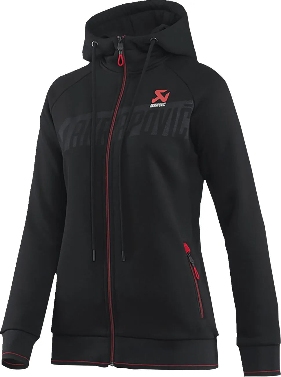 Akrapovic Women's Corpo Full-Zip Hoody Black