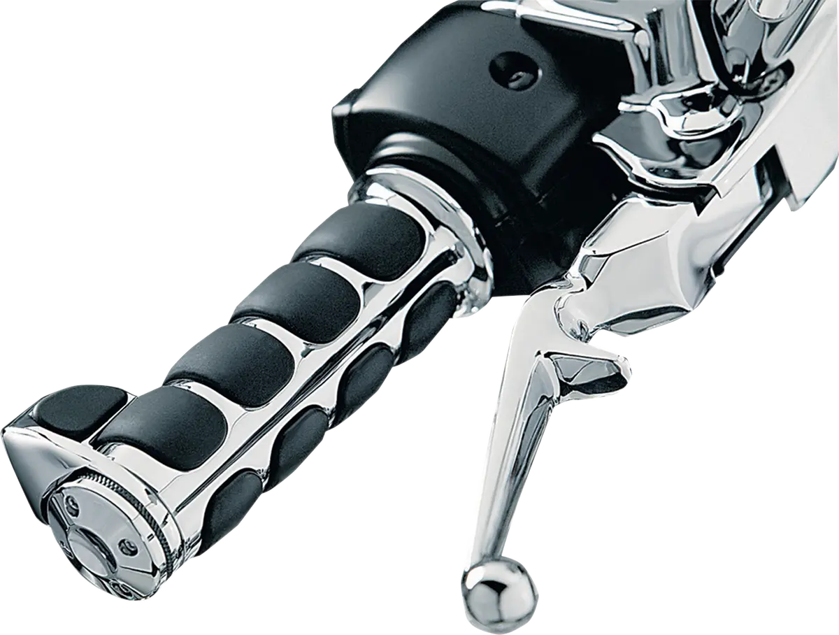 Kuryakyn Iso Grips For Harley Davidson - Black/chrome