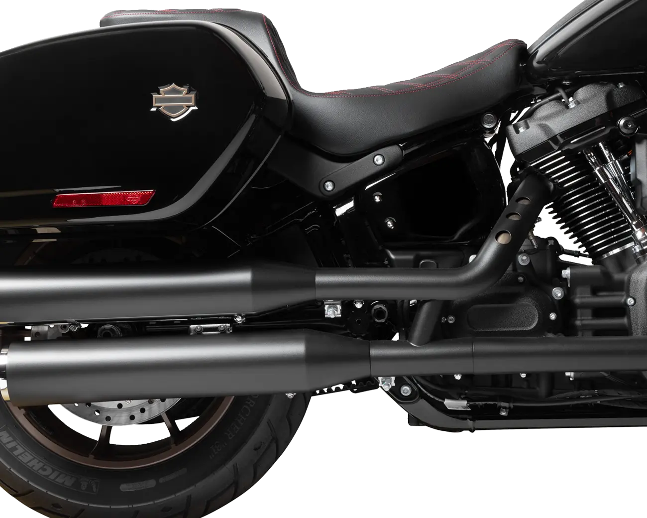 Drag Specialties Performance Predator 2-up Seat - For Harley Davidson