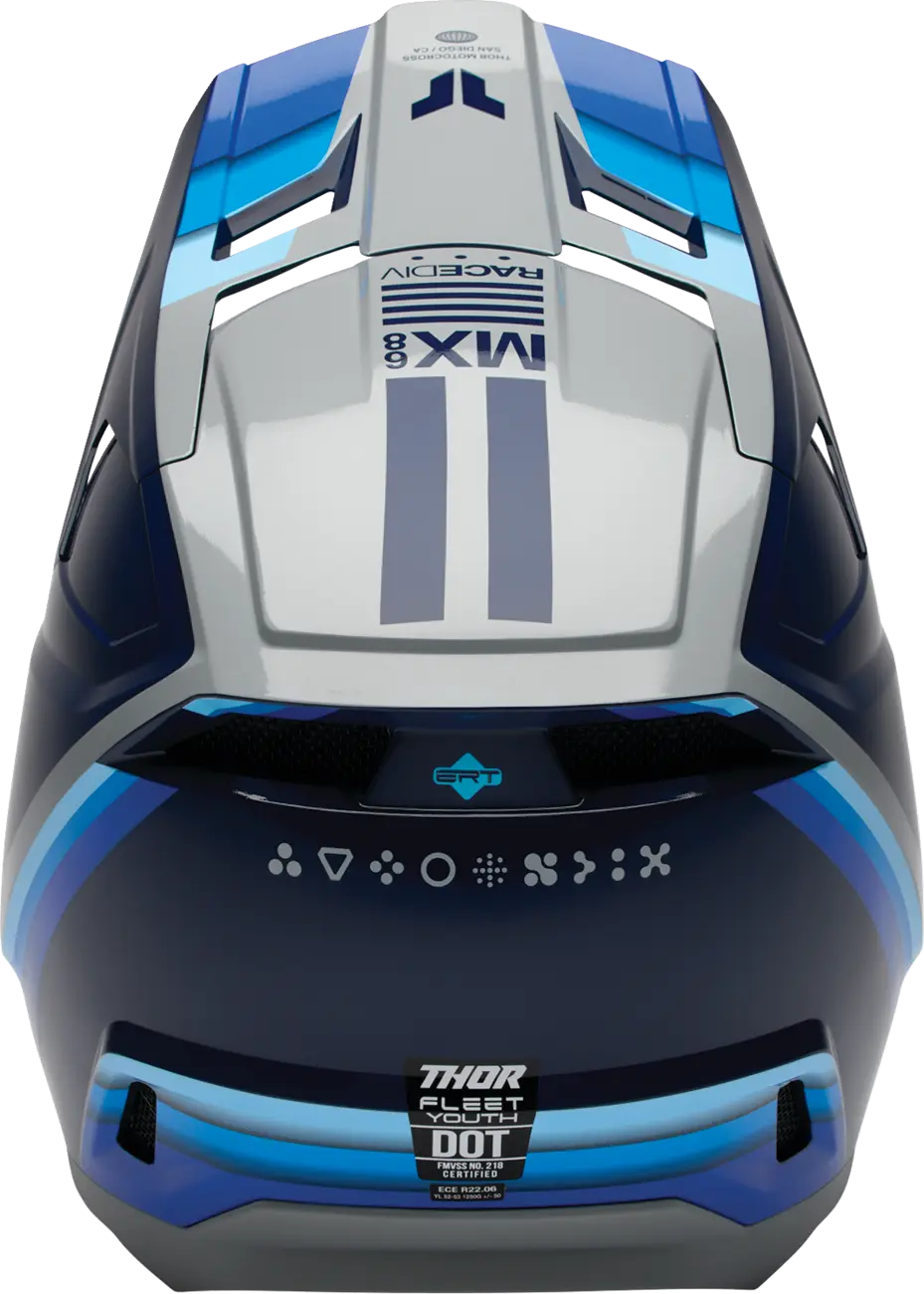 Thor Youth Fleet Defy Helmet Blue/Gray