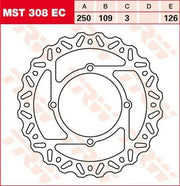 Tarcza Hamulcowa Trw Ec Cross Design - Przód
