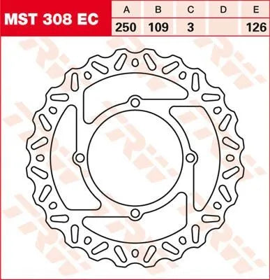 Tarcza Hamulcowa Trw Ec Cross Design - Przód