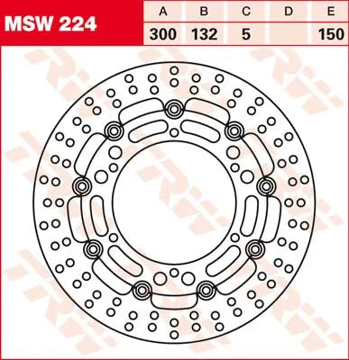 Trw Okrągła Pływająca Tarcza Hamulcowa Do Motocykla - Przód