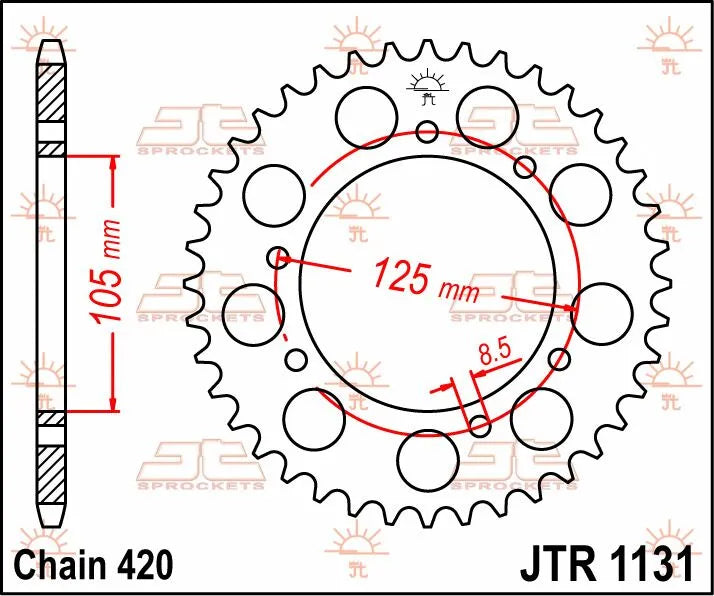 Jt Sprockets Steel Rear Sprocket 48t