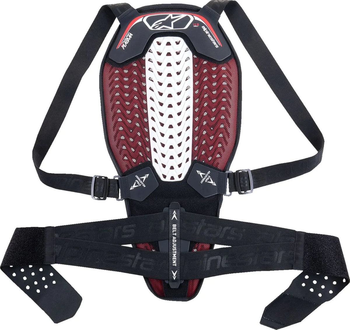 Alpinestars Nucleon Plasma Back Protector Black White Red
