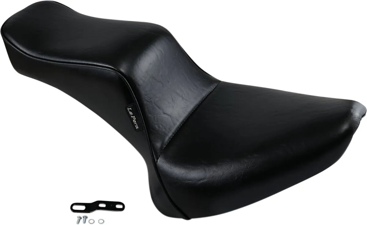 Le Pera Cherokee Seat - Black Vinyl - For Harley Davidson