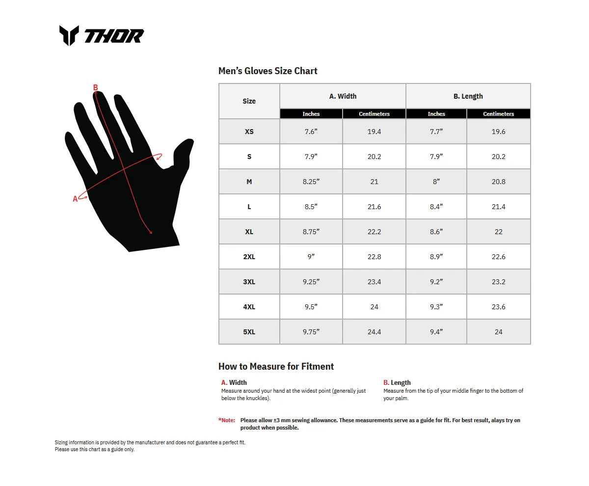 Thor Launchmode Cw Gloves - White/Acid