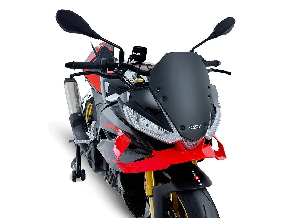 WRS Sport Windscreen - 3.5cm Shorter - Matt Black - AP018NO