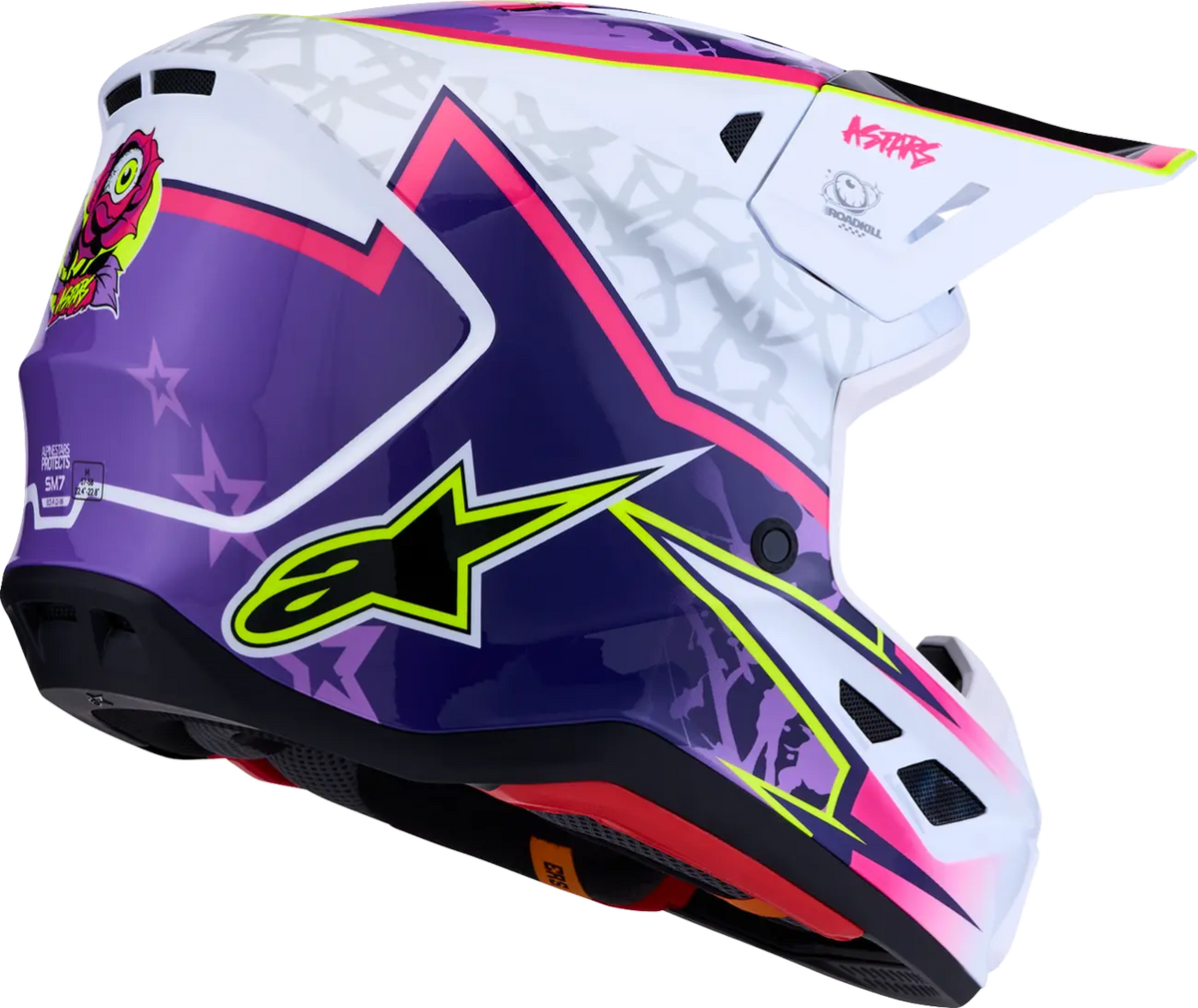 Alpinestars SM7 Blaster Helmet Purple/Pink/White
