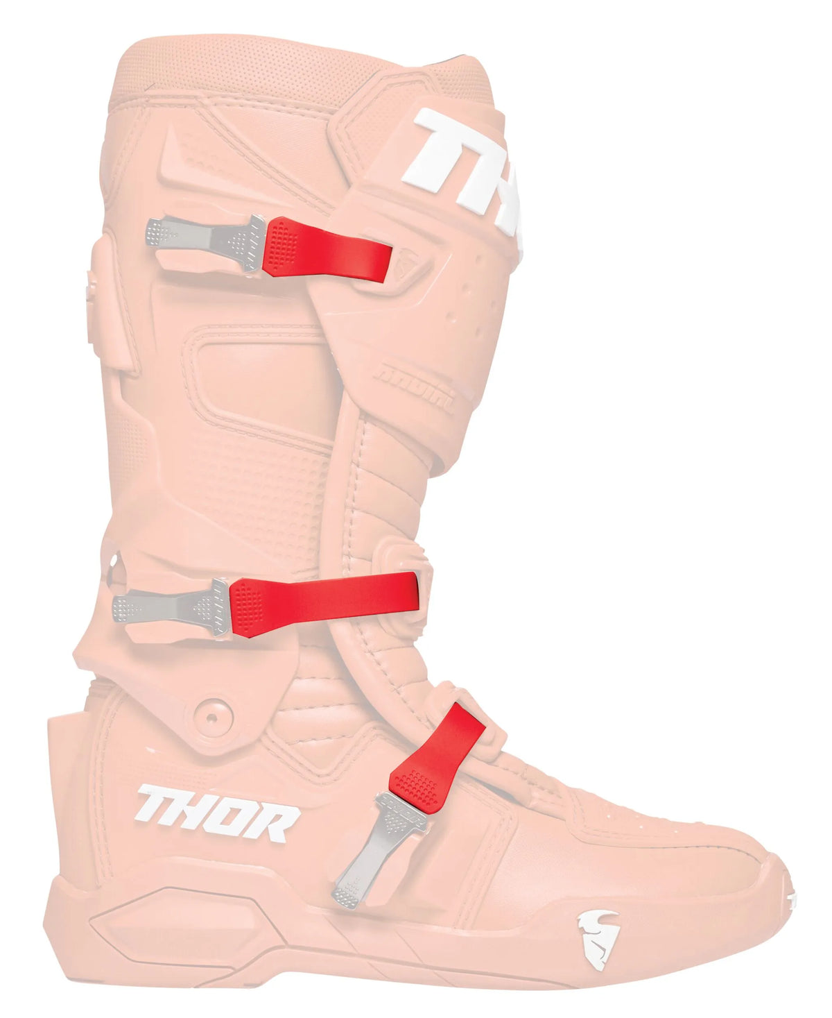 Thor Radial Boots Strap Kit Red Left