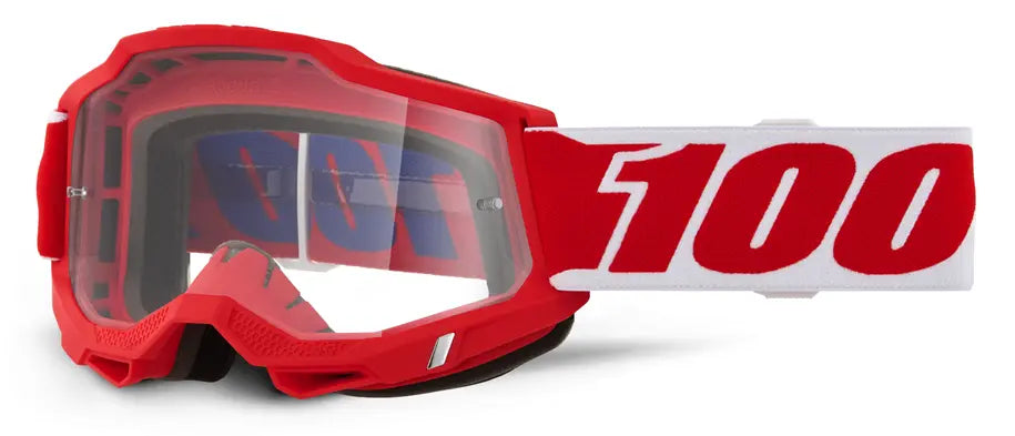 100% Accuri 2 Junior Goggle Red Clear Lens
