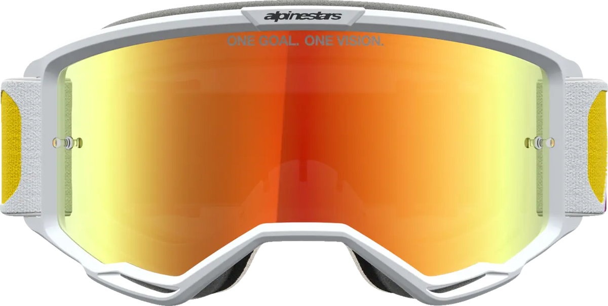 Alpinestars Vision 5 Drag Goggles Orange Red Mirror-Red