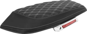 Saddlemen Lattice Stitched Saddlebag Lid Covers Black White