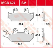 Trw All Round Spiekane Metaliczne Klocki Hamulcowe - Przód
