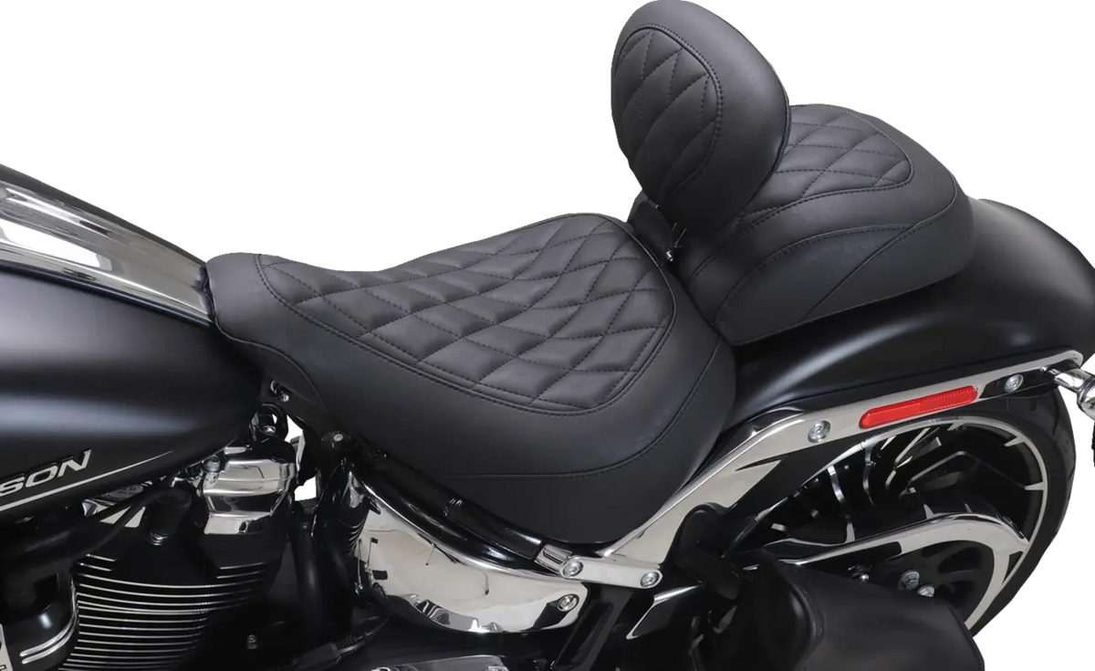 Mustang Wide Tripper Passenger Seat - For Harley Davidson