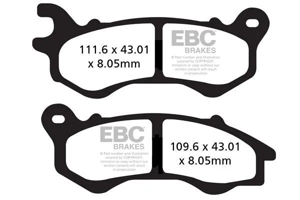 Klocki hamulcowe Ebc Sfac Carbon Series Scooter