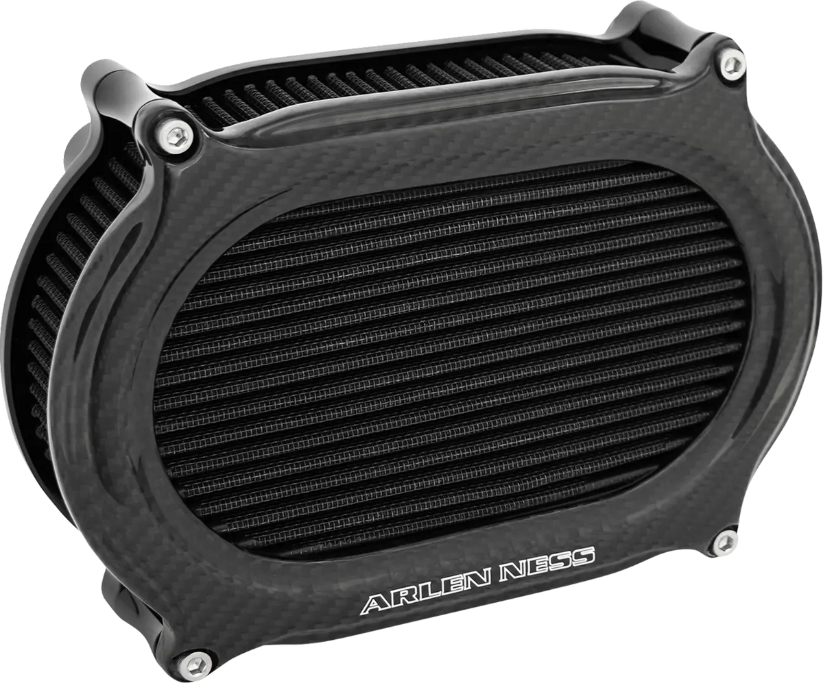 Arlen Ness Stage 2 Oval Air Cleaner Kit Carbon for Twin Cam