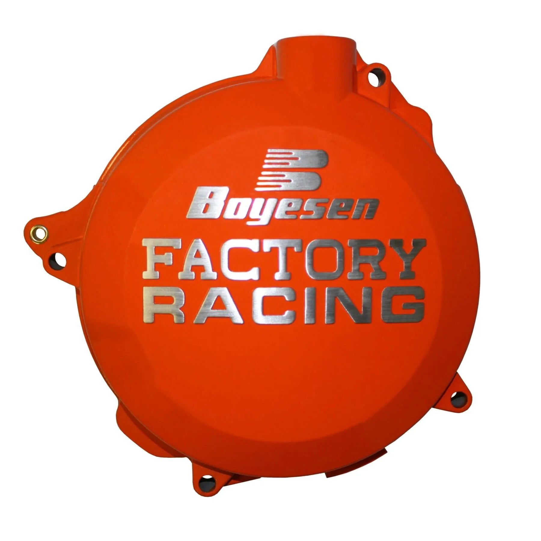 Boyesen Factory Clutch Cover - Orange Anodized Aluminum