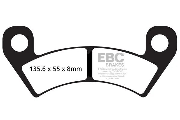 Ebc R Series Heavy Duty Sintered Brake Pads - Front