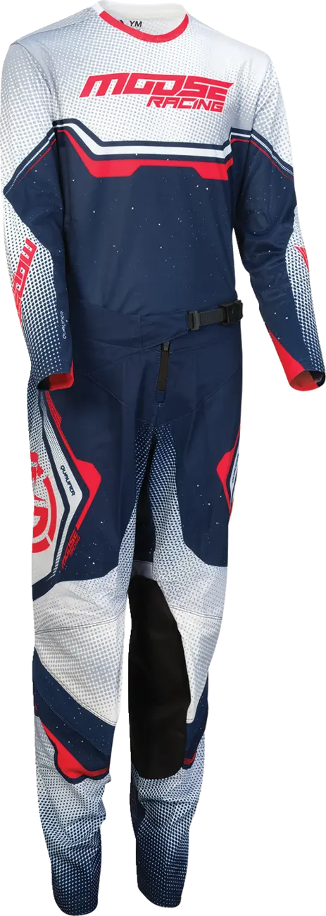Moose Offroad Youth Qualifier Pants - Blue/Red/White